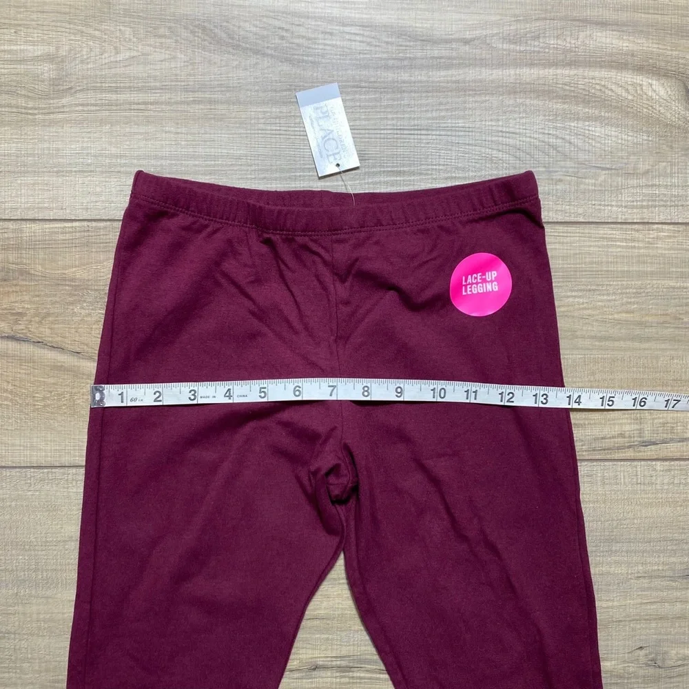 The Children's Place Girls' Lace-Up Leggings‎ Size XL 14 Sugar Beet Full Length